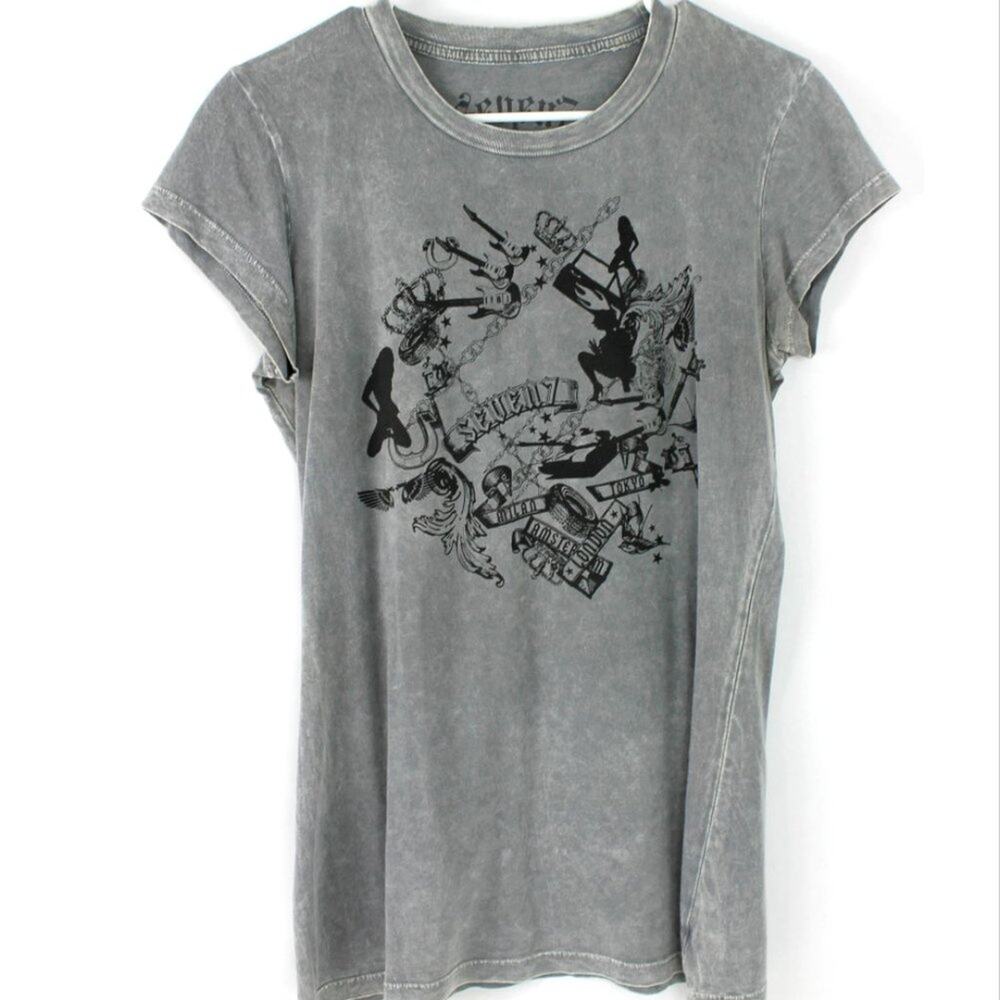 Seven7 Milan, Tokyo, Amsterdam, London Graphic Tee